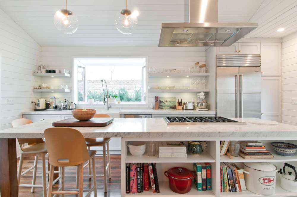 Maximizing Your Space: Kitchen Island with Open Shelves