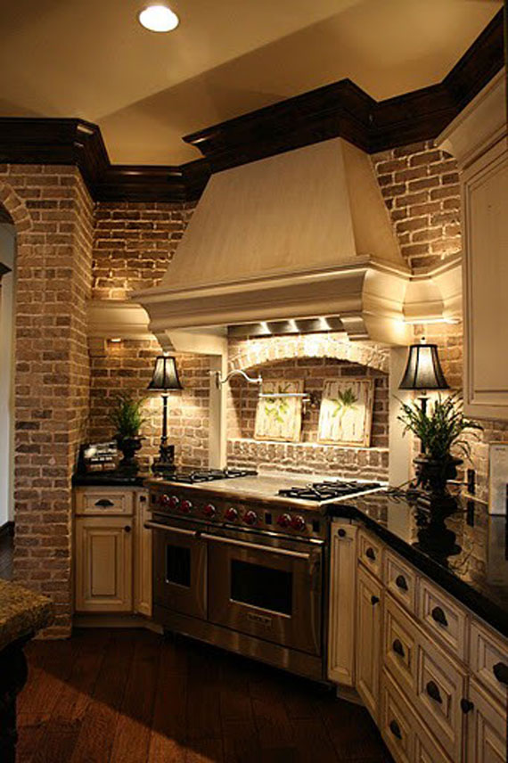 Brick And Stone Wall Ideas For A House's Interiors 11