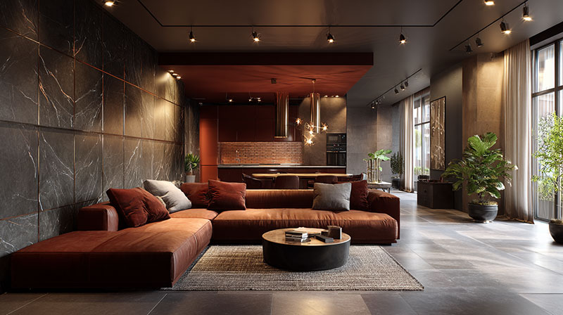 Copper With Maroon