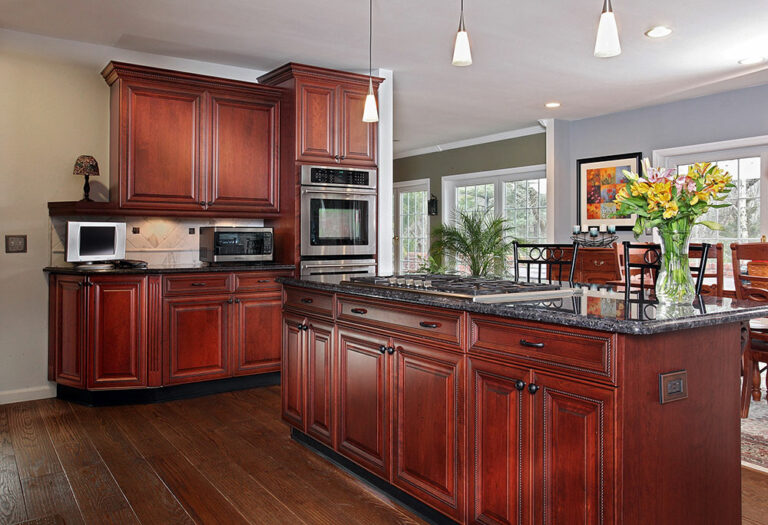 The Most Interesting Kitchen Color Schemes with Cherry Cabinets