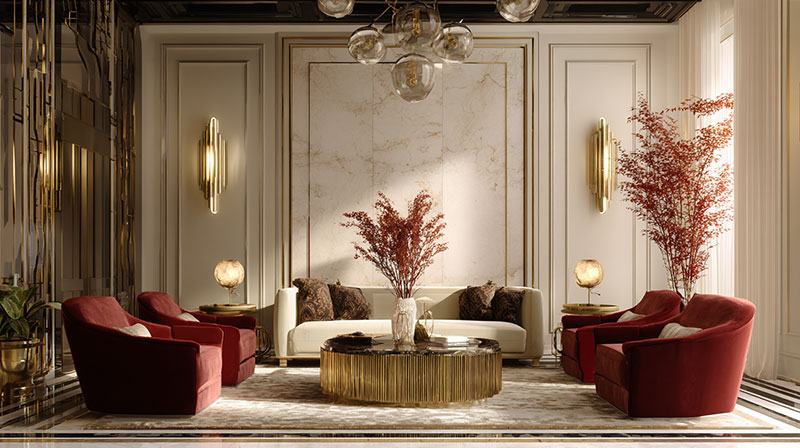 Gold With Maroon