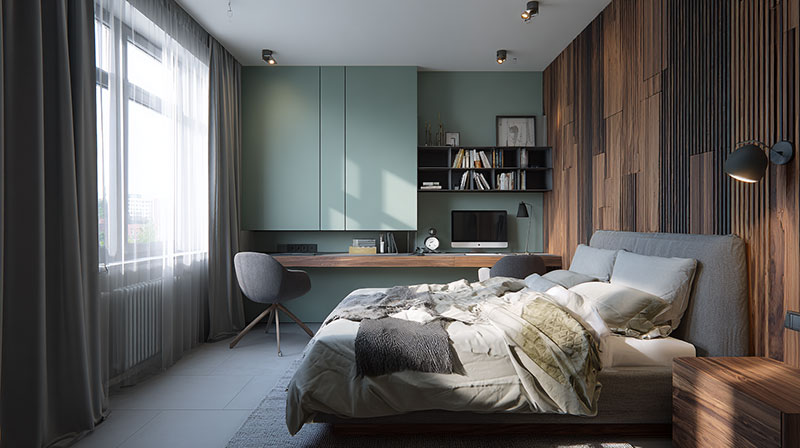 How Does Mint Green Work With Wood Tones
