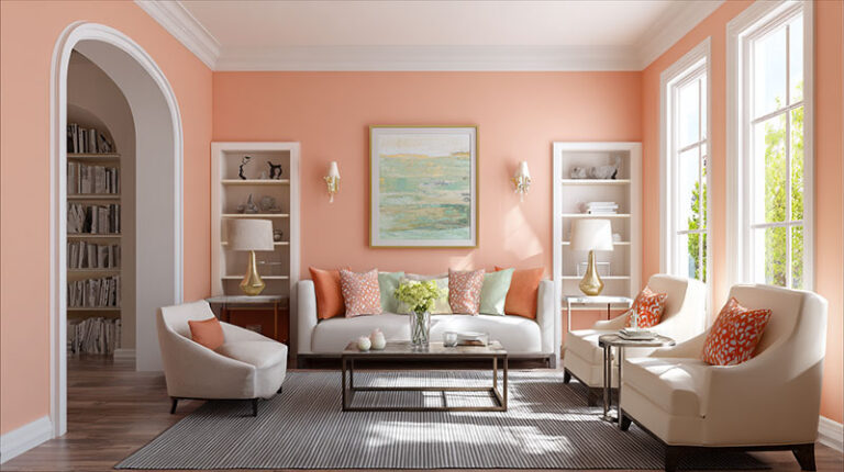 Trendy Colors That Go With Peach In Interior Design