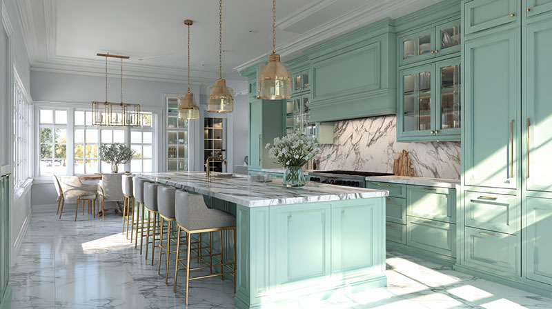 How to Use Mint Green in a Kitchen