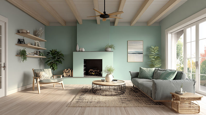 How to Use Mint Green in a Living Room