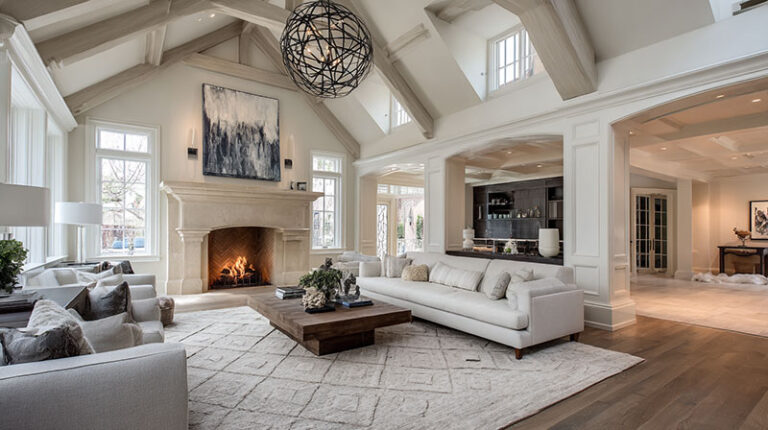 View of High Ceiling Rooms Decorating Ideas