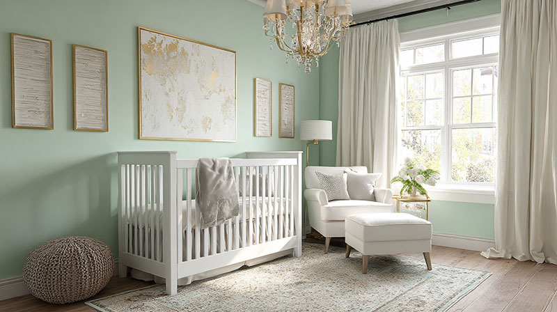 How to Use Mint Green in a Nursery