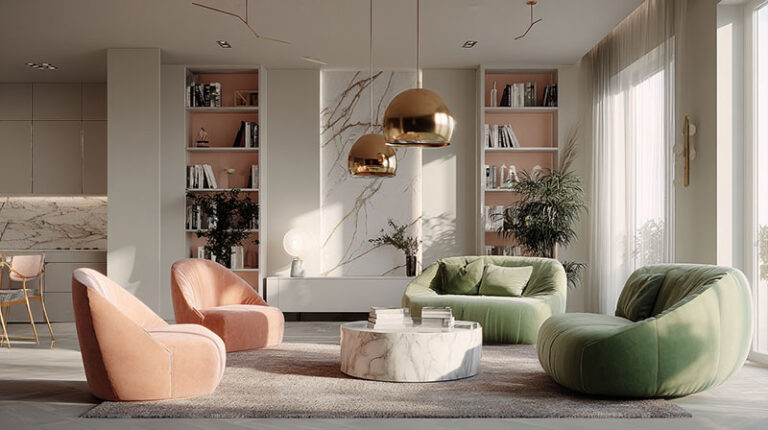 Soft and Subtle: Peach Interior Design Ideas