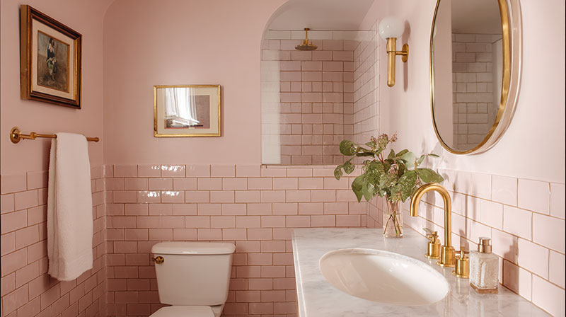 How to Use Light Pink in Bathrooms