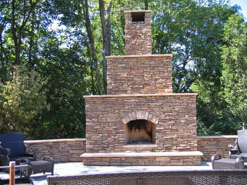 chimney outdoor fireplace