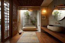 Japanese-style bathroom ideas