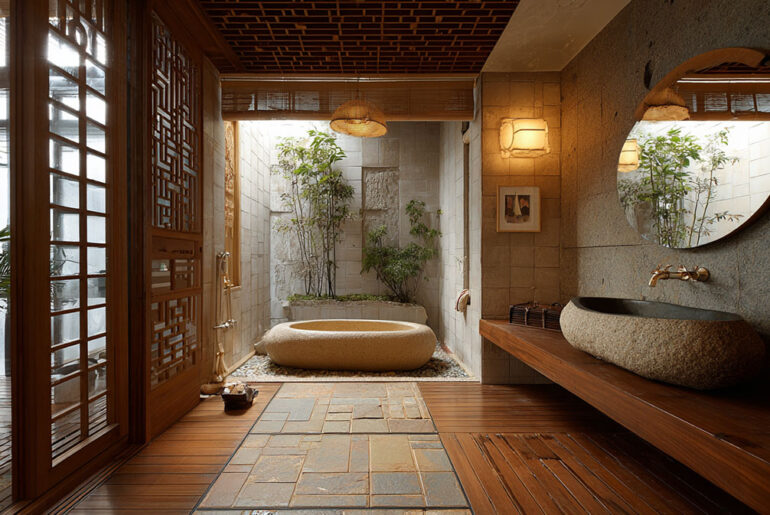 Japanese-style bathroom ideas