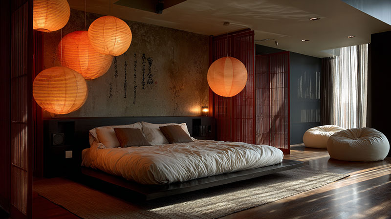 Japanese Lighting for Bedrooms