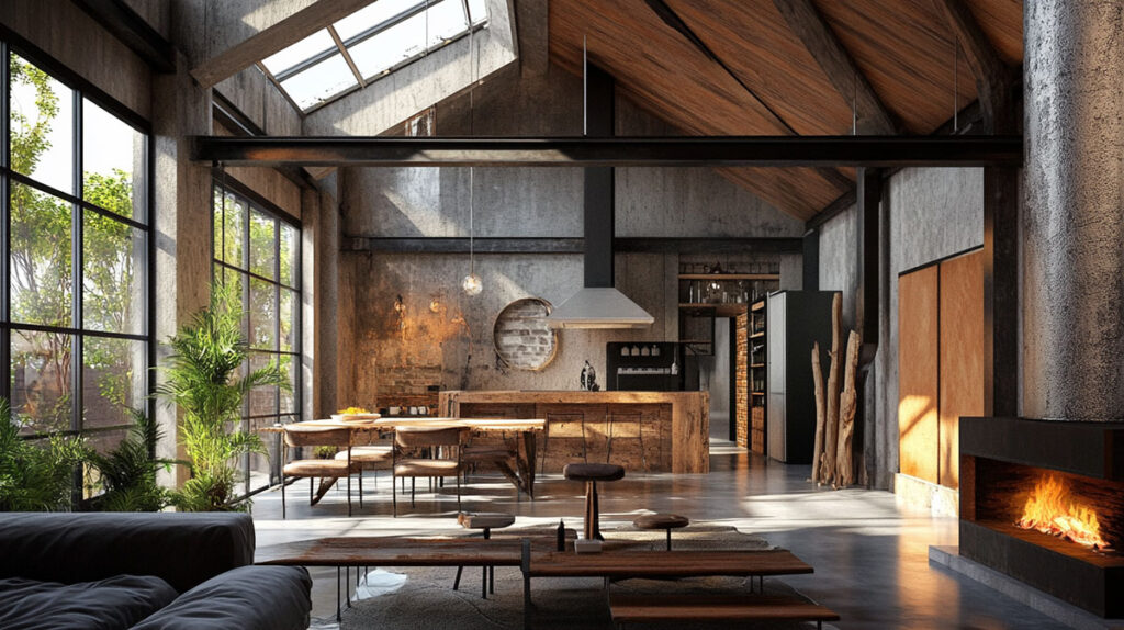Image showcasing Rustic Industrial Interior Design Tips for a Cozy Space