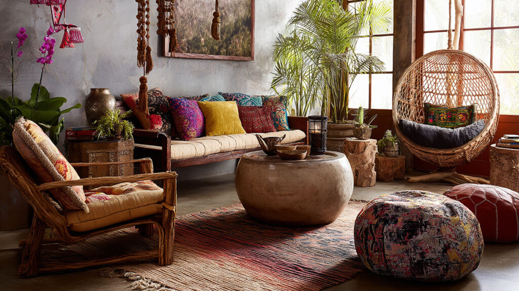 Bohemian Living Room Design Ideas for a Relaxed Vibe