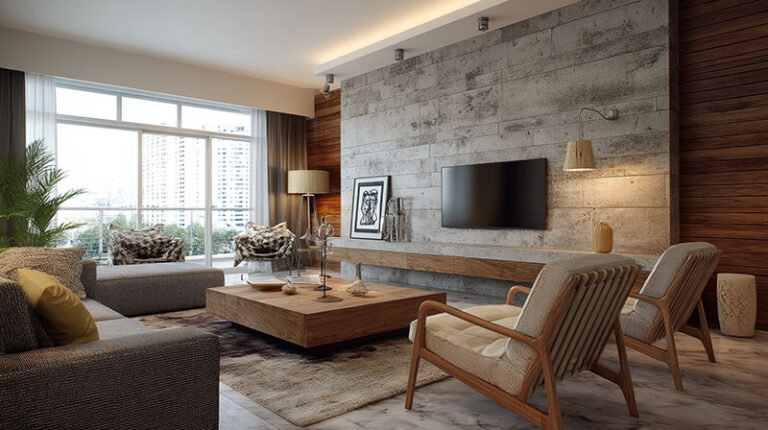 View of Textured Wall Ideas: Add Depth and Character to Your Space