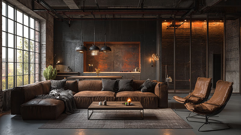 What Furniture Characteristics Define Industrial Minimalism