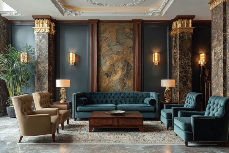 Art Deco wall treatments