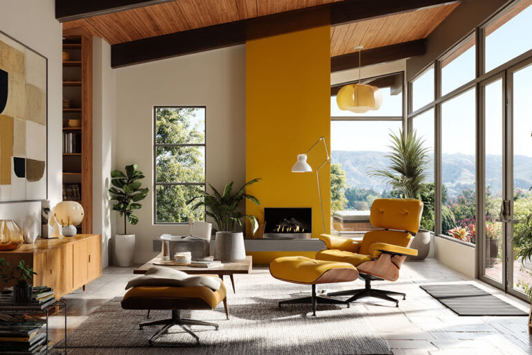 mid-century modern color palette