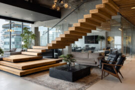 what is a floating staircase
