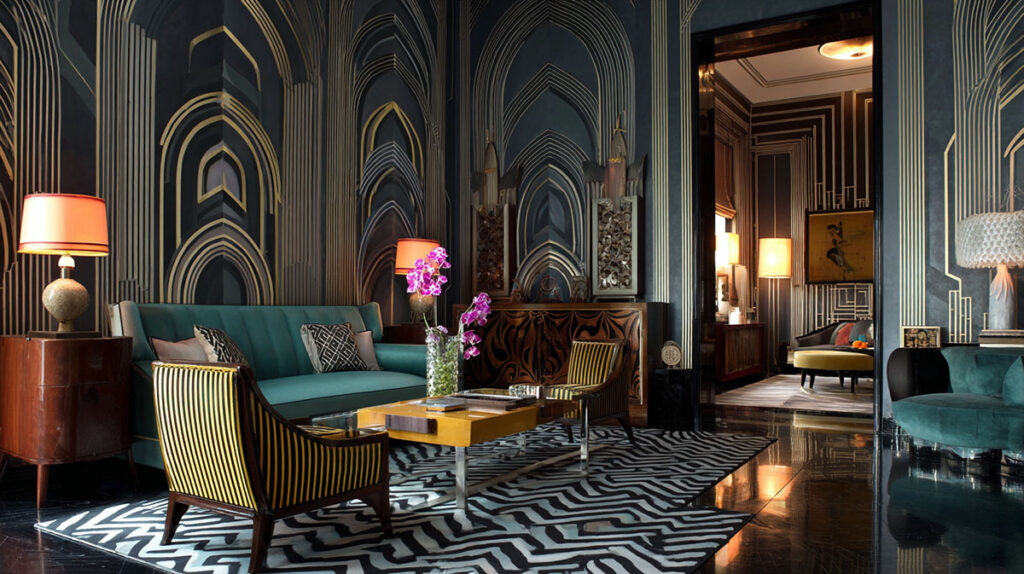 Zigzag Patterns in Art Deco: Bold & Timeless
