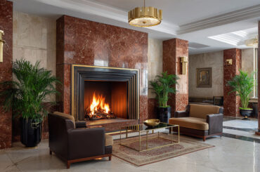 Art Deco fireplace design
