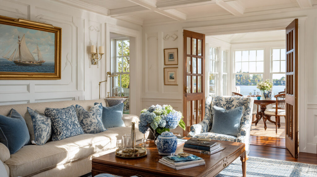 Nautical Elegance in Traditional New England Interior Design