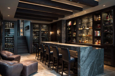 contemporary home bar design