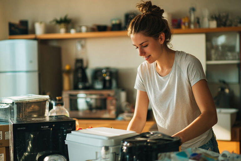 how to pack kitchen appliances