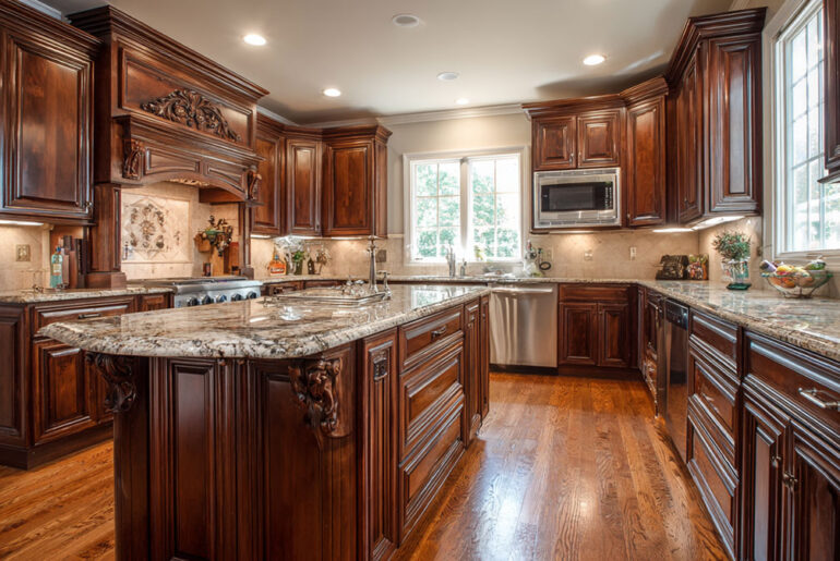 how to restain kitchen cabinets without stripping