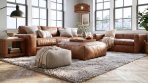 What Color Rug Goes with Brown Furniture